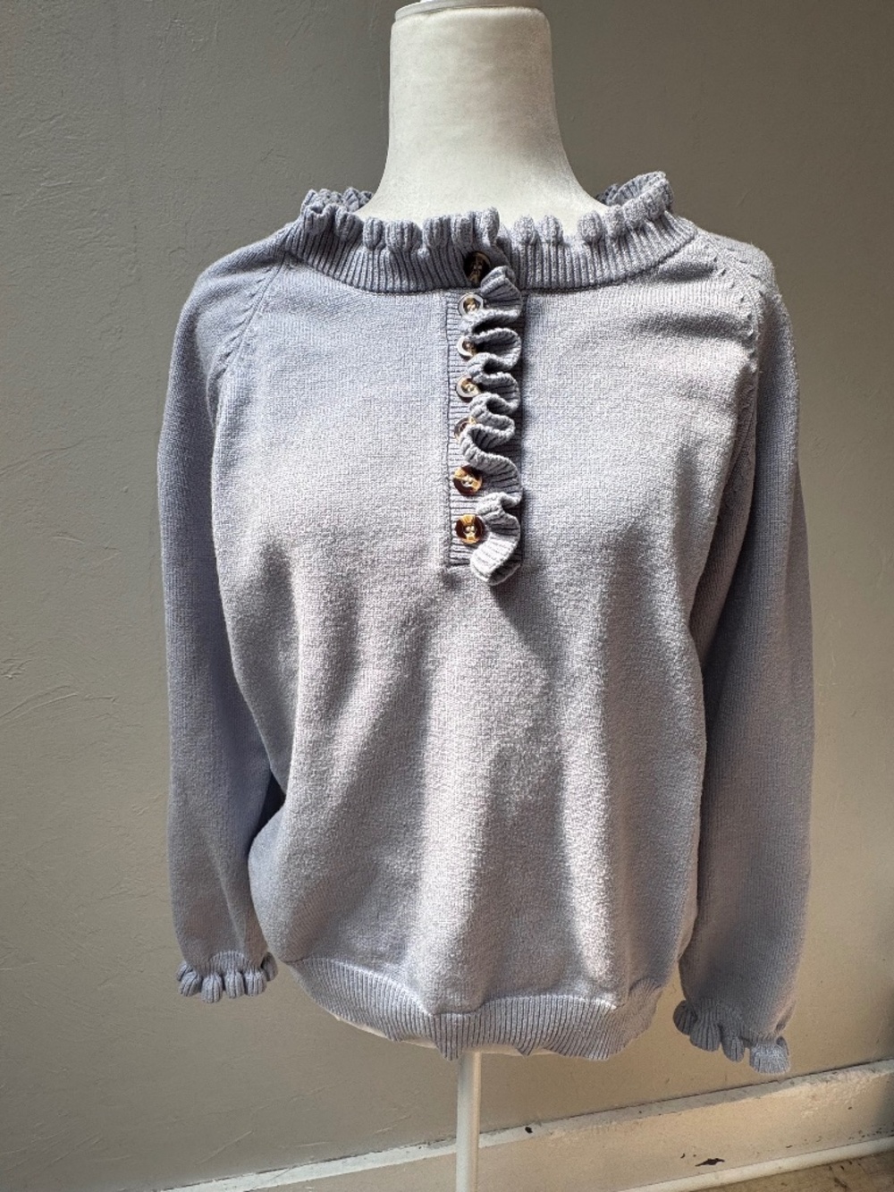 BTFBM Ruffled Knit Sweater